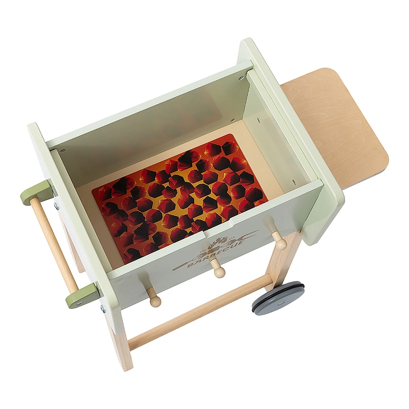 kids wooden Barbeque Grill
